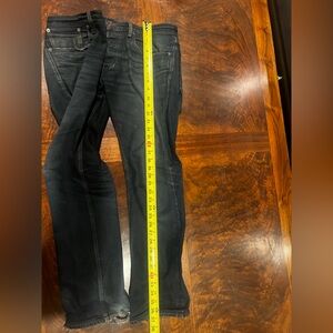 Ralph Lauren Dark Denim Distressed Strait Jeans